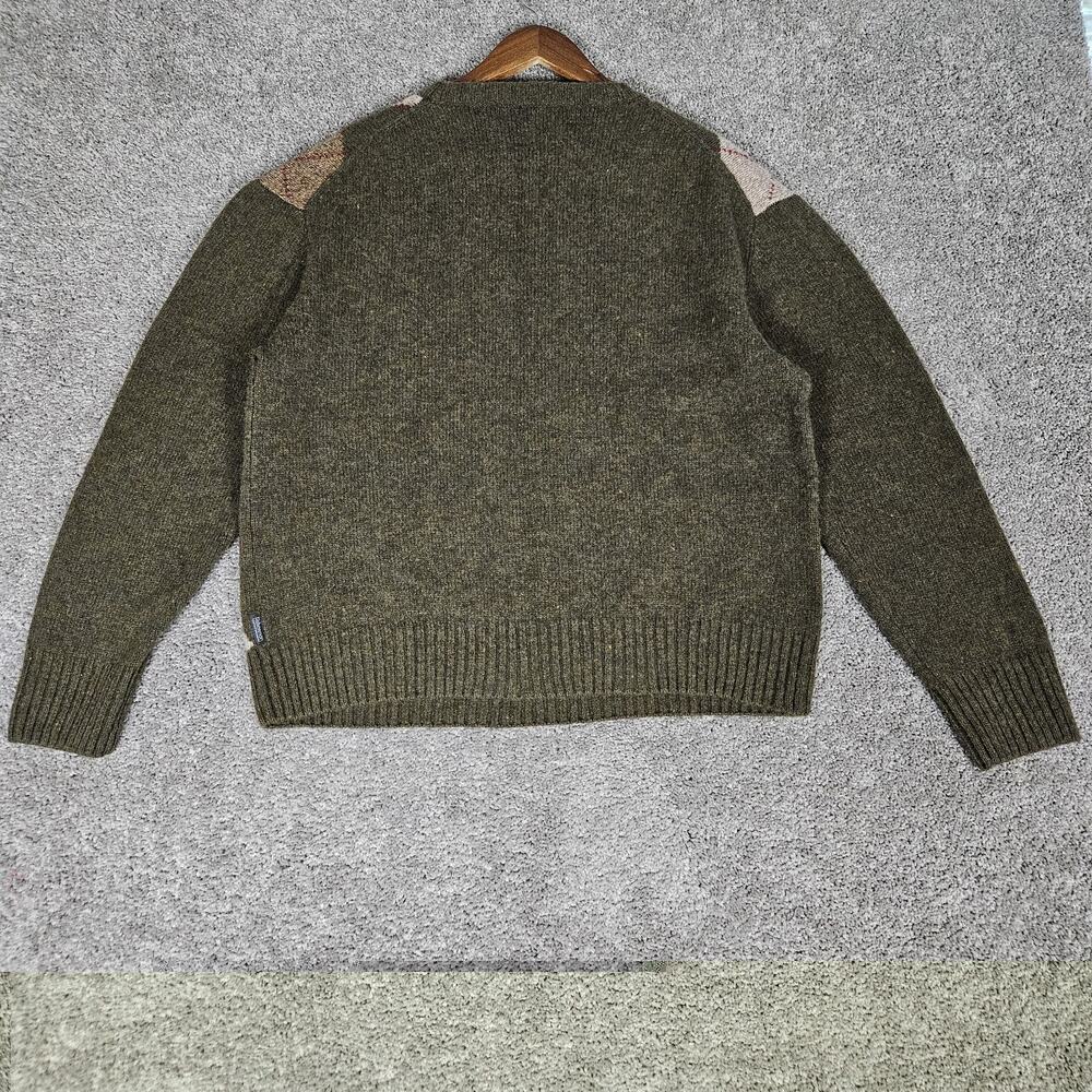 Fisherman Out Of Ireland Sweater Women's 2XL Green Argyle Soft Shetland Wool - Picture 2 of 10